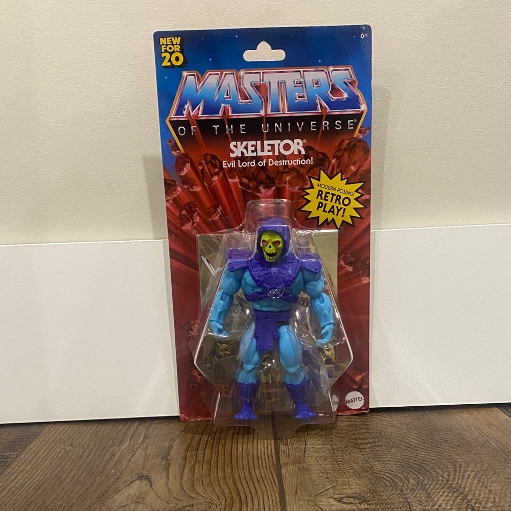 Brand New Mattel Masters of the Universe Skeletor Figure - Blue and Purple